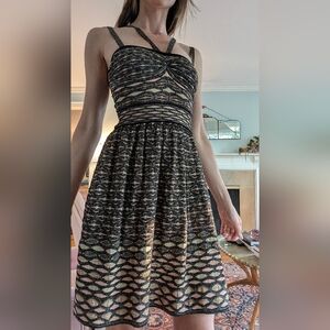 Vintage Strech Missoni Gorgeous Fit and Flare Midi Dress